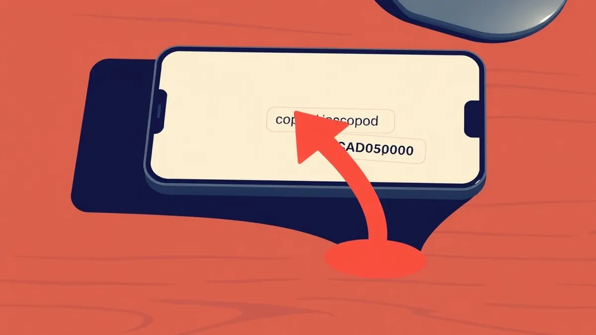 Illustration: A sleek smartphone rests on a wooden desk, its screen displaying a generic cryptocurrency wallet interface.