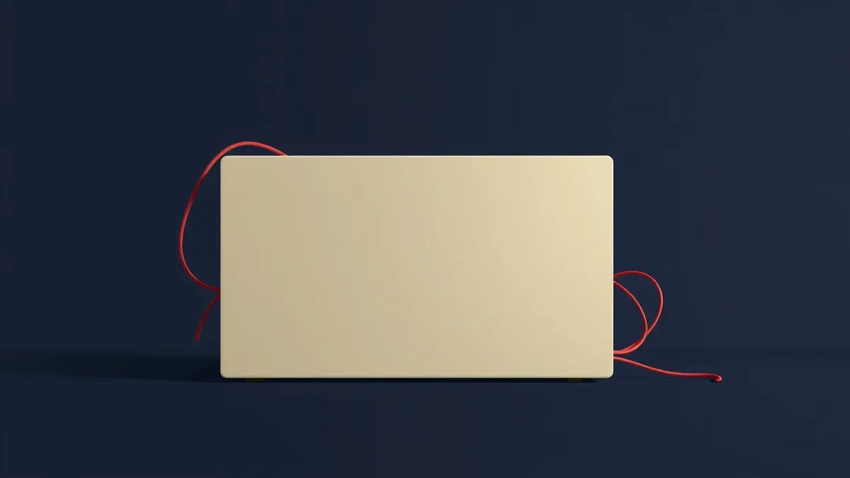 Illustration: A sleek, generic application server box sits isolated on a dark surface.